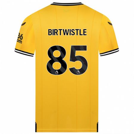 Kandiny Herren Harry Birtwistle #85 Gelb Heimtrikot Trikot 2023/24 T-Shirt
