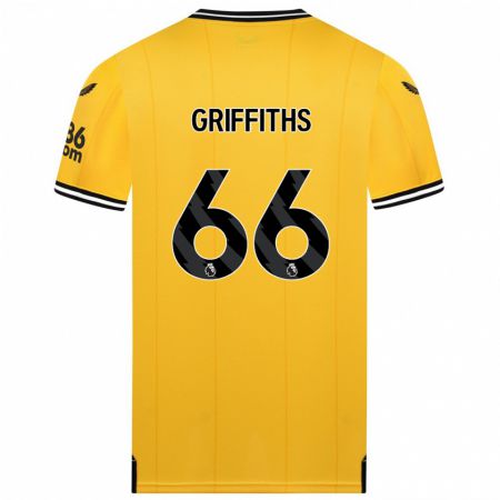 Kandiny Herren Harvey Griffiths #66 Gelb Heimtrikot Trikot 2023/24 T-Shirt