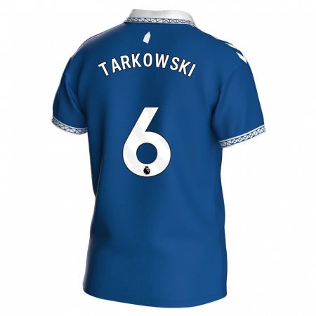 Kandiny Herren James Tarkowski #6 Königsblau Heimtrikot Trikot 2023/24 T-Shirt