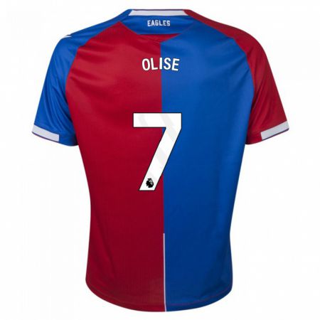 Kandiny Herren Michael Olise #7 Rot Blau Heimtrikot Trikot 2023/24 T-Shirt
