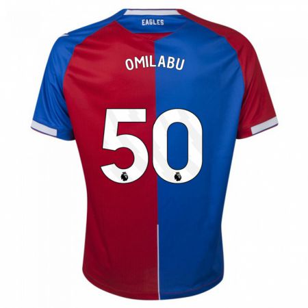 Kandiny Herren David Omilabu #50 Rot Blau Heimtrikot Trikot 2023/24 T-Shirt