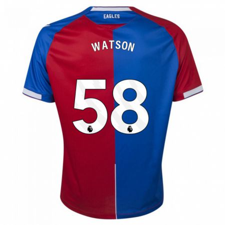 Kandiny Herren Noah Watson #58 Rot Blau Heimtrikot Trikot 2023/24 T-Shirt