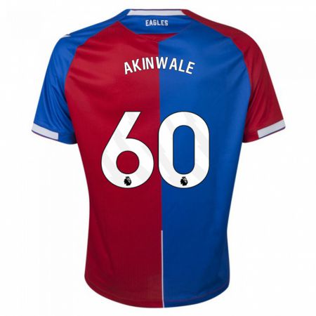 Kandiny Herren Victor Akinwale #60 Rot Blau Heimtrikot Trikot 2023/24 T-Shirt