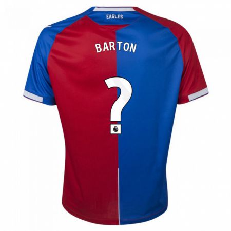 Kandiny Herren Kalani Barton #0 Rot Blau Heimtrikot Trikot 2023/24 T-Shirt