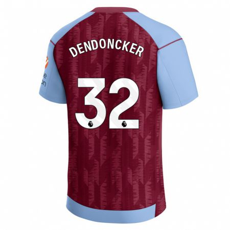 Kandiny Herren Leander Dendoncker #32 Weinrotblau Heimtrikot Trikot 2023/24 T-Shirt
