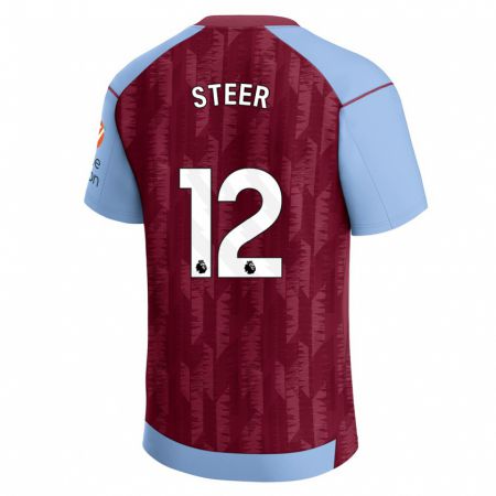 Kandiny Herren Jed Steer #12 Weinrotblau Heimtrikot Trikot 2023/24 T-Shirt