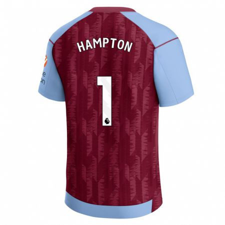 Kandiny Herren Hannah Hampton #1 Weinrotblau Heimtrikot Trikot 2023/24 T-Shirt