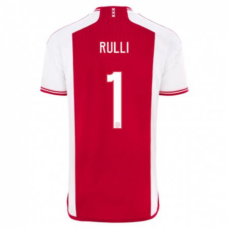 Kandiny Herren Gerónimo Rulli #1 Rot-Weiss Heimtrikot Trikot 2023/24 T-Shirt