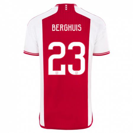 Kandiny Herren Steven Berghuis #23 Rot-Weiss Heimtrikot Trikot 2023/24 T-Shirt