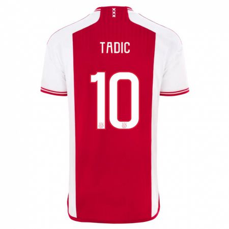 Kandiny Herren Dusan Tadic #10 Rot-Weiss Heimtrikot Trikot 2023/24 T-Shirt