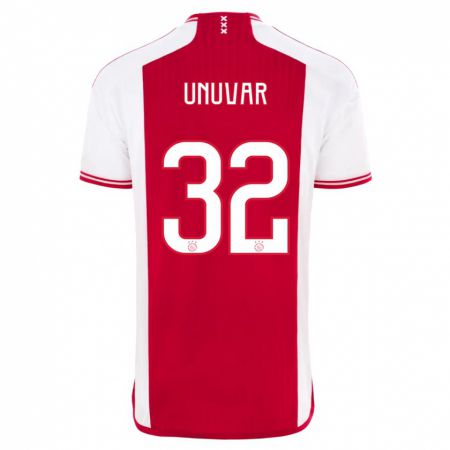Kandiny Herren Naci Unuvar #32 Rot-Weiss Heimtrikot Trikot 2023/24 T-Shirt