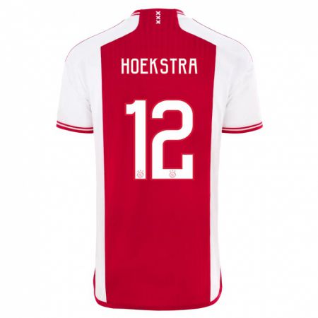Kandiny Herren Isabelle Hoekstra #12 Rot-Weiss Heimtrikot Trikot 2023/24 T-Shirt