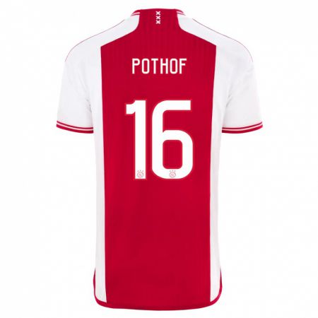 Kandiny Herren Isa Pothof #16 Rot-Weiss Heimtrikot Trikot 2023/24 T-Shirt