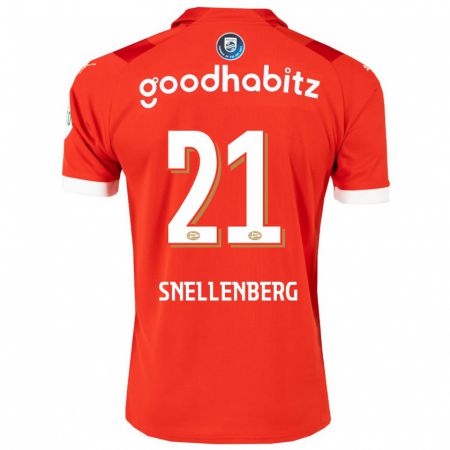 Kandiny Herren Maxime Snellenberg #21 Rot Heimtrikot Trikot 2023/24 T-Shirt