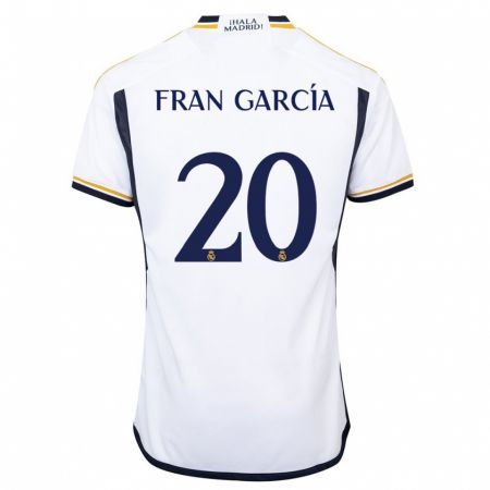 Kandiny Herren Fran García #20 Weiß Heimtrikot Trikot 2023/24 T-Shirt