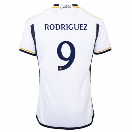 Kandiny Herren Álvaro Rodríguez #9 Weiß Heimtrikot Trikot 2023/24 T-Shirt