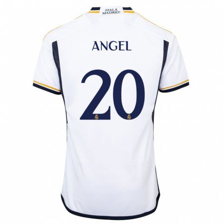 Kandiny Herren Manuel Ángel #20 Weiß Heimtrikot Trikot 2023/24 T-Shirt
