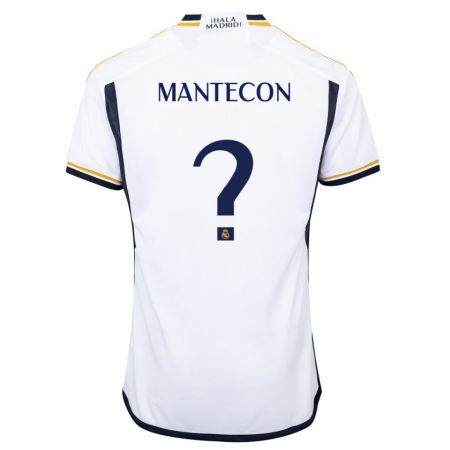 Kandiny Herren Hugo Mantecón #0 Weiß Heimtrikot Trikot 2023/24 T-Shirt