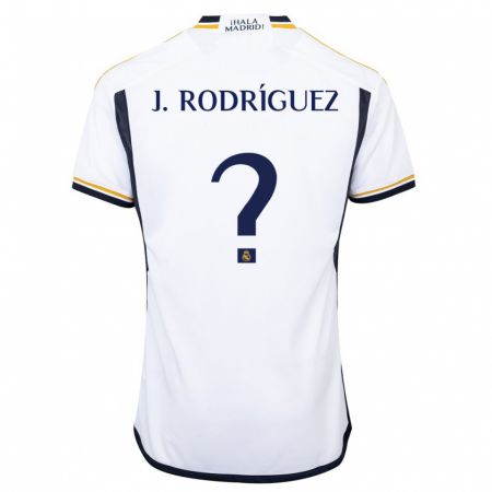 Kandiny Herren Juan Rodríguez #0 Weiß Heimtrikot Trikot 2023/24 T-Shirt