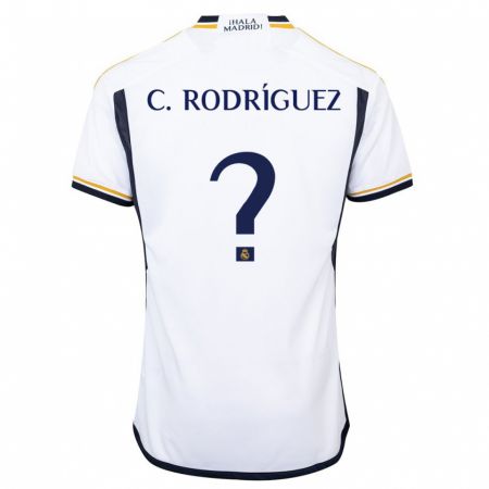 Kandiny Herren Carlos Rodríguez #0 Weiß Heimtrikot Trikot 2023/24 T-Shirt