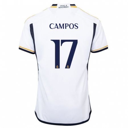 Kandiny Herren Andrés Campos #17 Weiß Heimtrikot Trikot 2023/24 T-Shirt