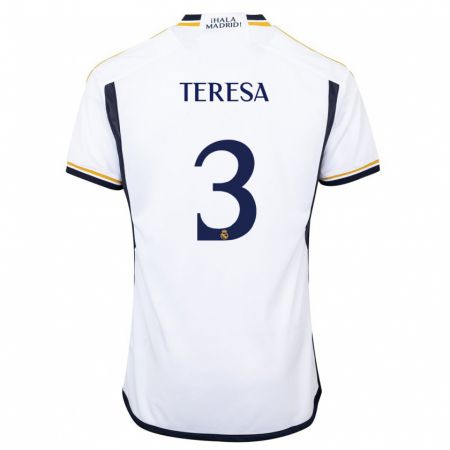 Kandiny Herren Teresa Abelleira #3 Weiß Heimtrikot Trikot 2023/24 T-Shirt