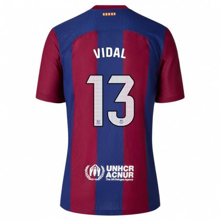 Kandiny Herren Marc Vidal #13 Rot Blau Heimtrikot Trikot 2023/24 T-Shirt