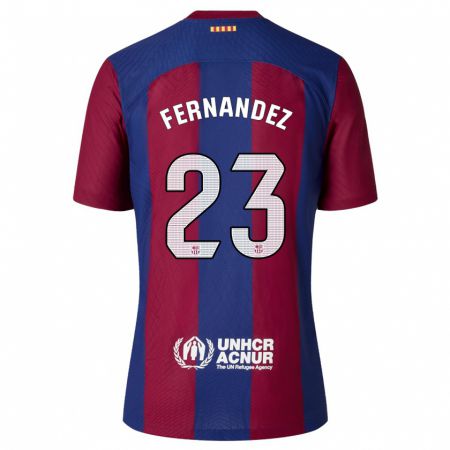 Kandiny Herren Pelayo Fernández #23 Rot Blau Heimtrikot Trikot 2023/24 T-Shirt