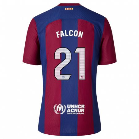 Kandiny Herren Andrea Falcon #21 Rot Blau Heimtrikot Trikot 2023/24 T-Shirt