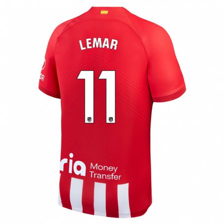 Kandiny Herren Thomas Lemar #11 Rot-Weiss Heimtrikot Trikot 2023/24 T-Shirt