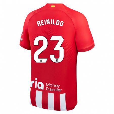 Kandiny Herren Reinildo Mandava #23 Rot-Weiss Heimtrikot Trikot 2023/24 T-Shirt