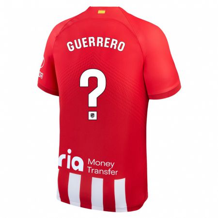 Kandiny Herren Sergio Guerrero #0 Rot-Weiss Heimtrikot Trikot 2023/24 T-Shirt