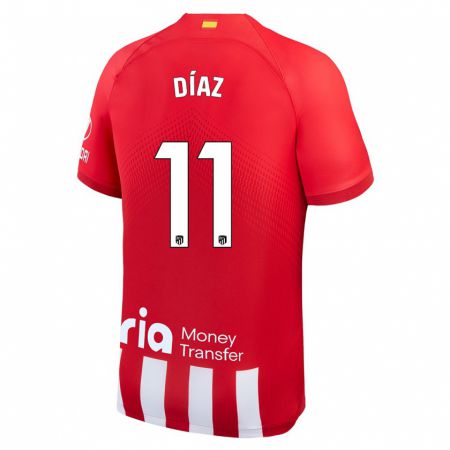Kandiny Herren Julio Díaz #11 Rot-Weiss Heimtrikot Trikot 2023/24 T-Shirt