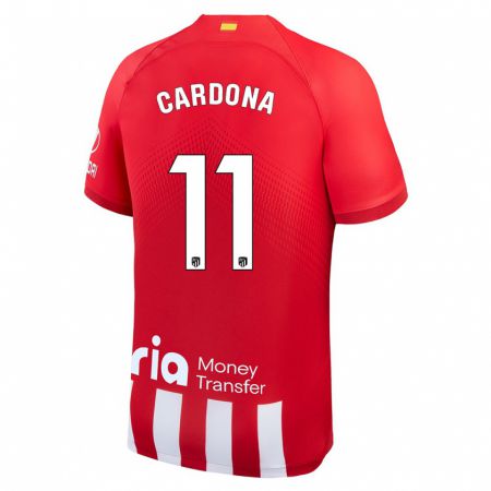 Kandiny Herren Marta Cardona #11 Rot-Weiss Heimtrikot Trikot 2023/24 T-Shirt