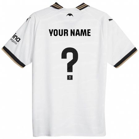 Kandiny Herren Ihren Namen #0 Weiß Heimtrikot Trikot 2023/24 T-Shirt