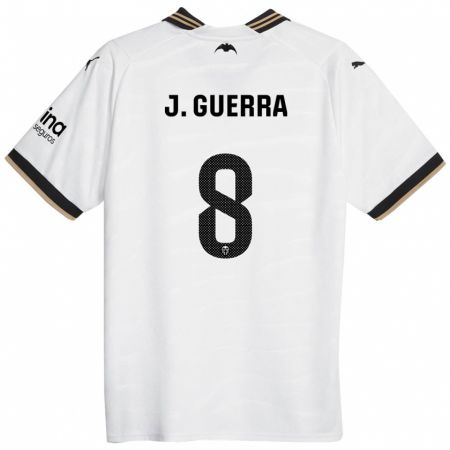 Kandiny Herren Javi Guerra #8 Weiß Heimtrikot Trikot 2023/24 T-Shirt