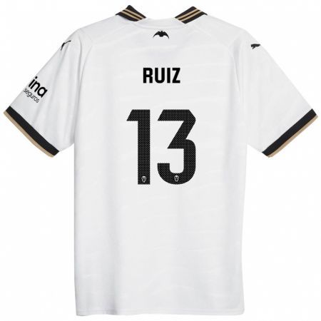 Kandiny Herren Nil Ruiz #13 Weiß Heimtrikot Trikot 2023/24 T-Shirt
