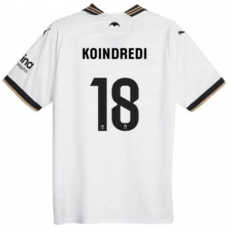 Kandiny Herren Koba Koindredi #18 Weiß Heimtrikot Trikot 2023/24 T-Shirt