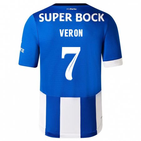 Kandiny Herren Gabriel Veron #7 Blau Weiss Heimtrikot Trikot 2023/24 T-Shirt