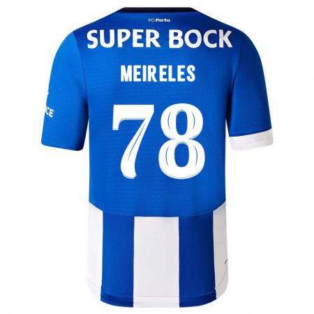 Kandiny Herren Jorge Meireles #78 Blau Weiss Heimtrikot Trikot 2023/24 T-Shirt