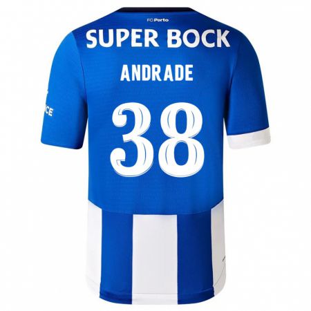 Kandiny Herren Fernando Andrade #38 Blau Weiss Heimtrikot Trikot 2023/24 T-Shirt