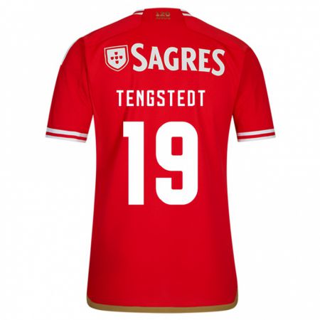 Kandiny Herren Casper Tengstedt #19 Rot Heimtrikot Trikot 2023/24 T-Shirt