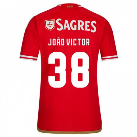 Kandiny Herren João Victor #38 Rot Heimtrikot Trikot 2023/24 T-Shirt