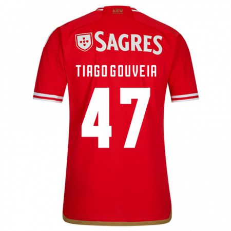 Kandiny Herren Tiago Gouveia #47 Rot Heimtrikot Trikot 2023/24 T-Shirt