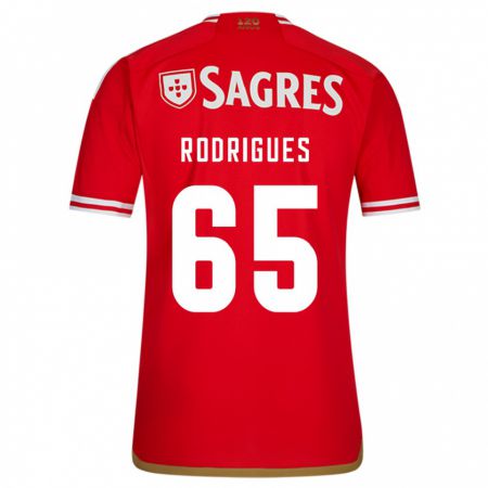 Kandiny Herren Rafael Rodrigues #65 Rot Heimtrikot Trikot 2023/24 T-Shirt