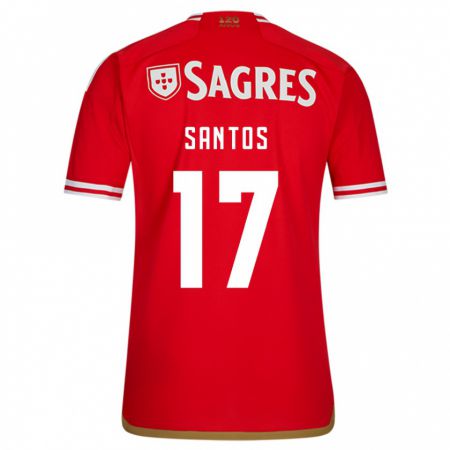 Kandiny Herren Daniela Santos #17 Rot Heimtrikot Trikot 2023/24 T-Shirt