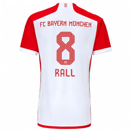Kandiny Herren Maximiliane Rall #8 Rot-Weiss Heimtrikot Trikot 2023/24 T-Shirt