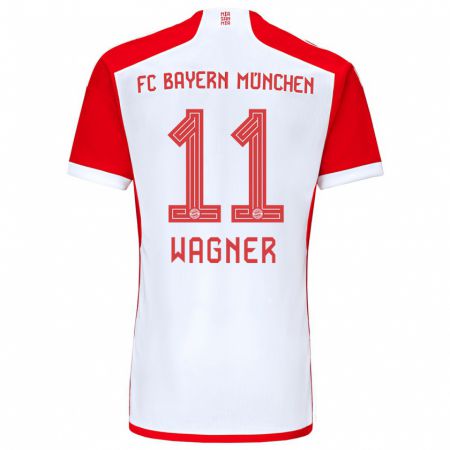 Kandiny Herren Ricardo Wagner #11 Rot-Weiss Heimtrikot Trikot 2023/24 T-Shirt