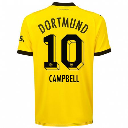 Kandiny Herren Cole Campbell #10 Gelb Heimtrikot Trikot 2023/24 T-Shirt