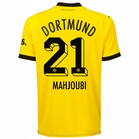 Kandiny Herren Anas Mahjoubi #21 Gelb Heimtrikot Trikot 2023/24 T-Shirt